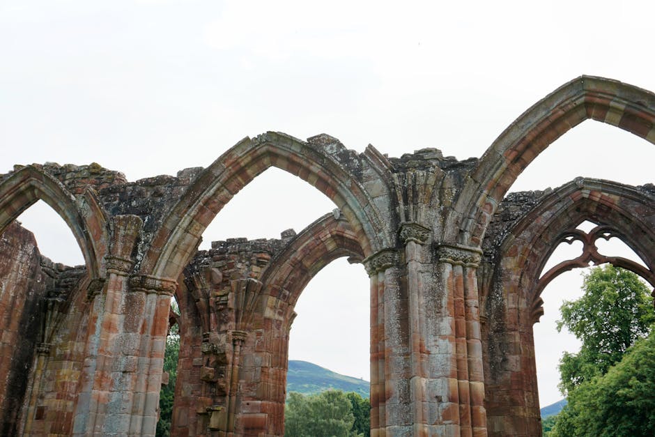 Holyrood Abbey ruins Gothic medieval architecture