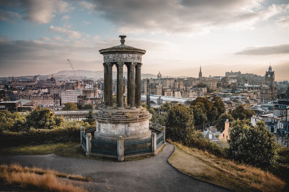Calton Hill Edinburgh historic architecture view