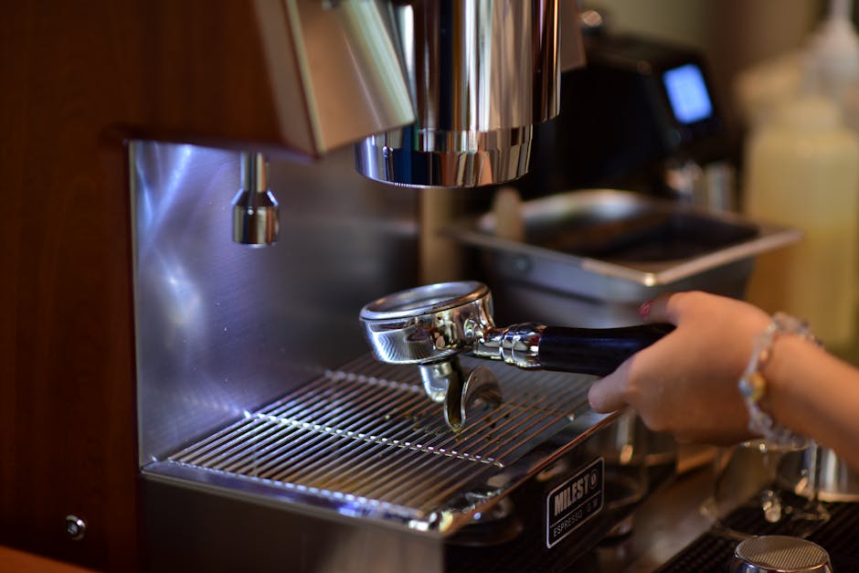 Barista preparing espresso at Edinburgh Royal Mile specialty coffee shop