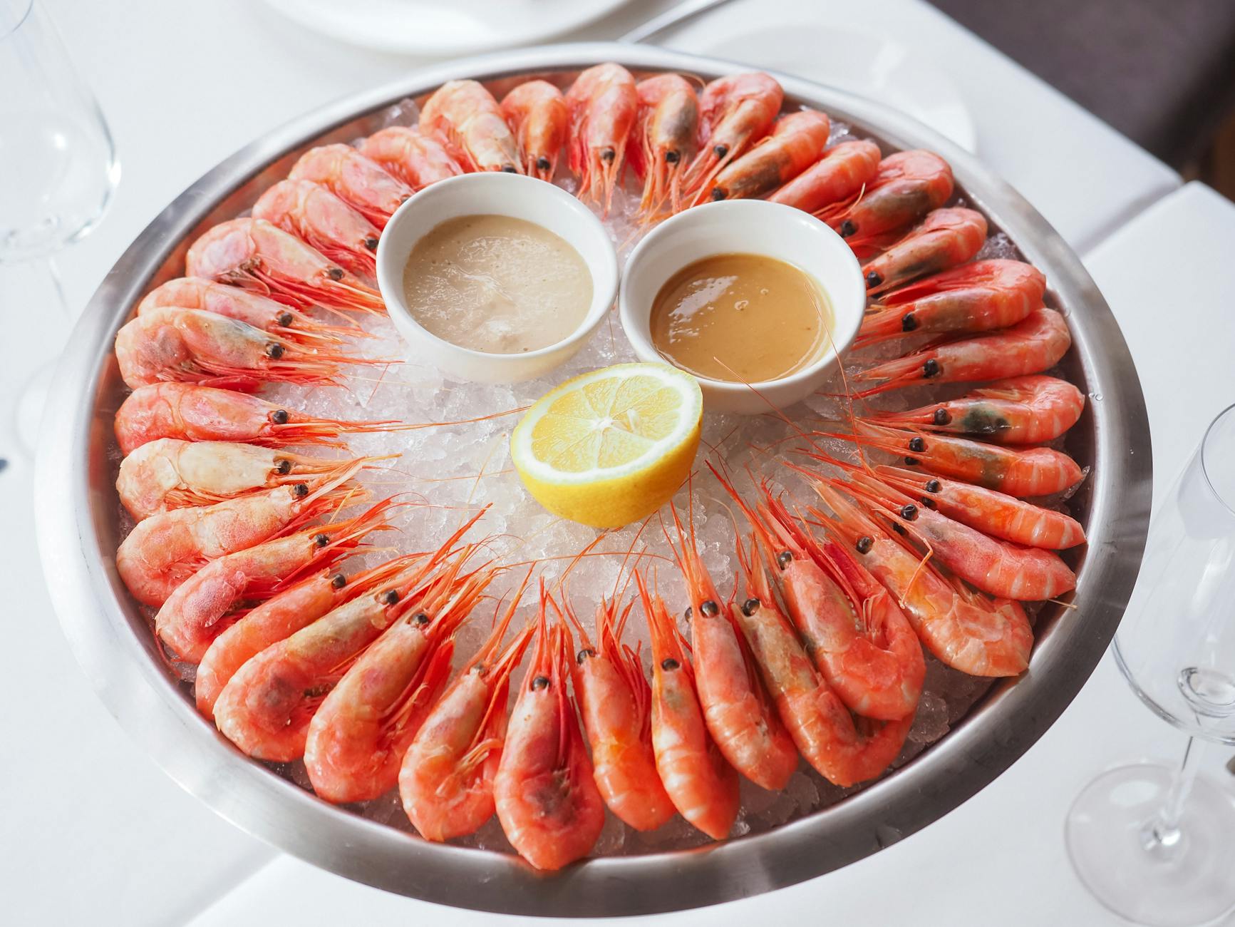 Fresh Scottish seafood platter at an Edinburgh restaurant