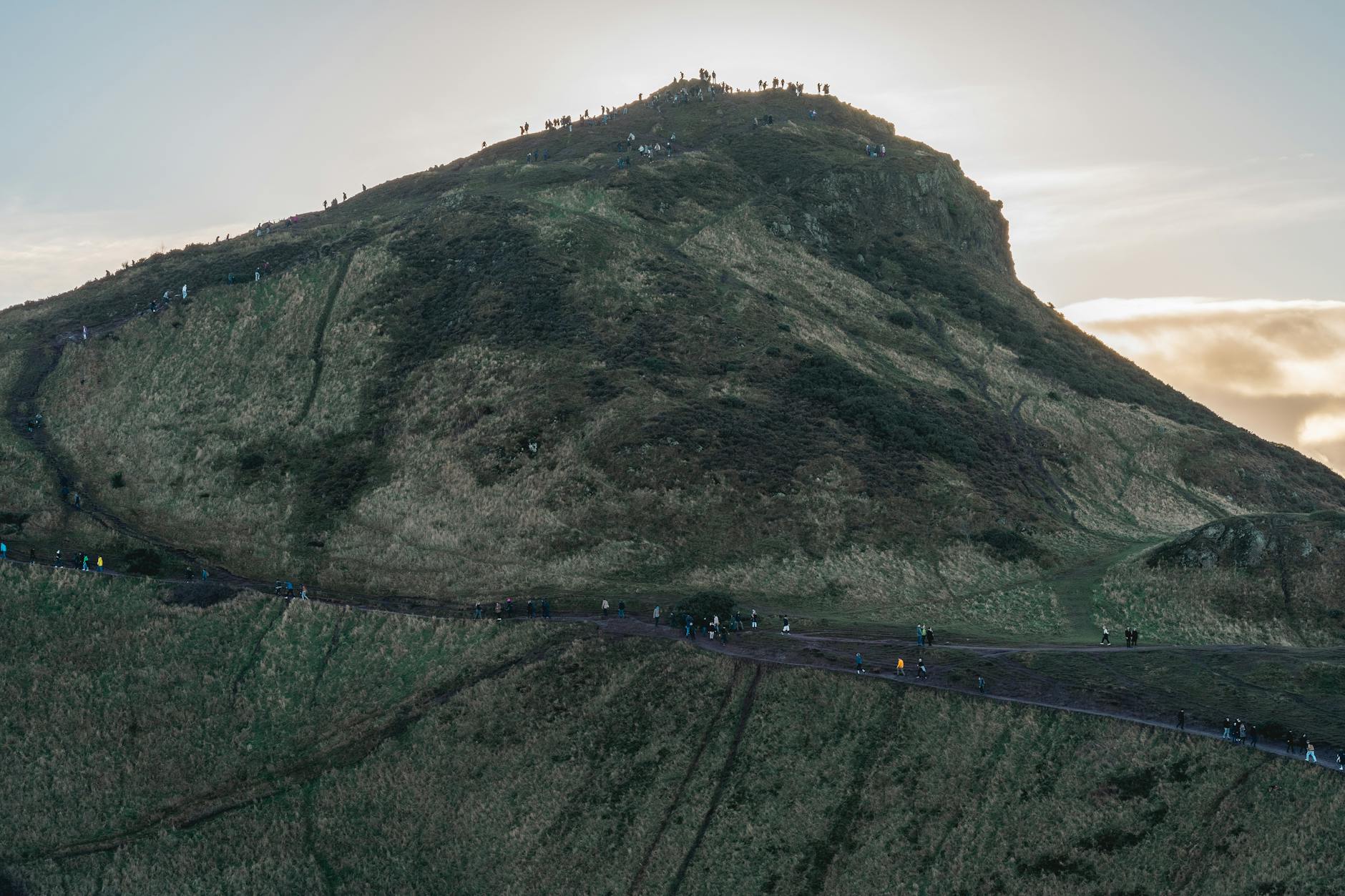 Arthur's Seat volcanic peak in Holyrood Park, a rewarding first time in Edinburgh hike