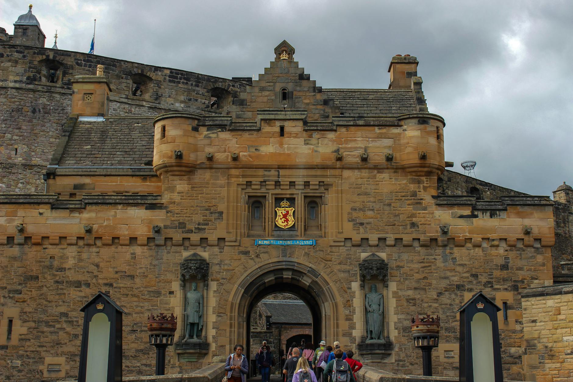 Edinburgh Castle perched on Castle Rock, essential first time in Edinburgh attraction