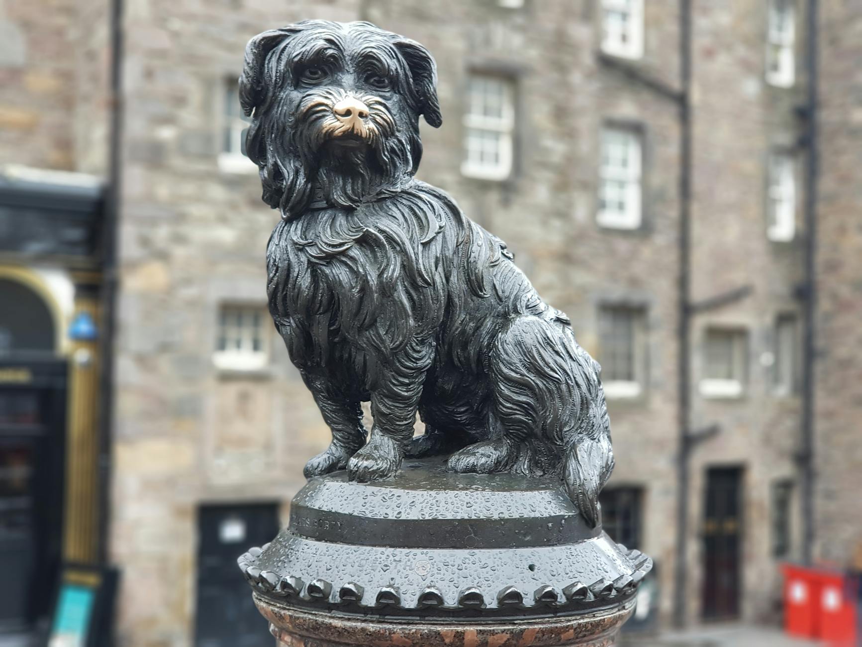 Greyfriars kirkyard area in Edinburgh — home to the famous Greyfriars Bobby statue and one of Scotland's most historic burial grounds