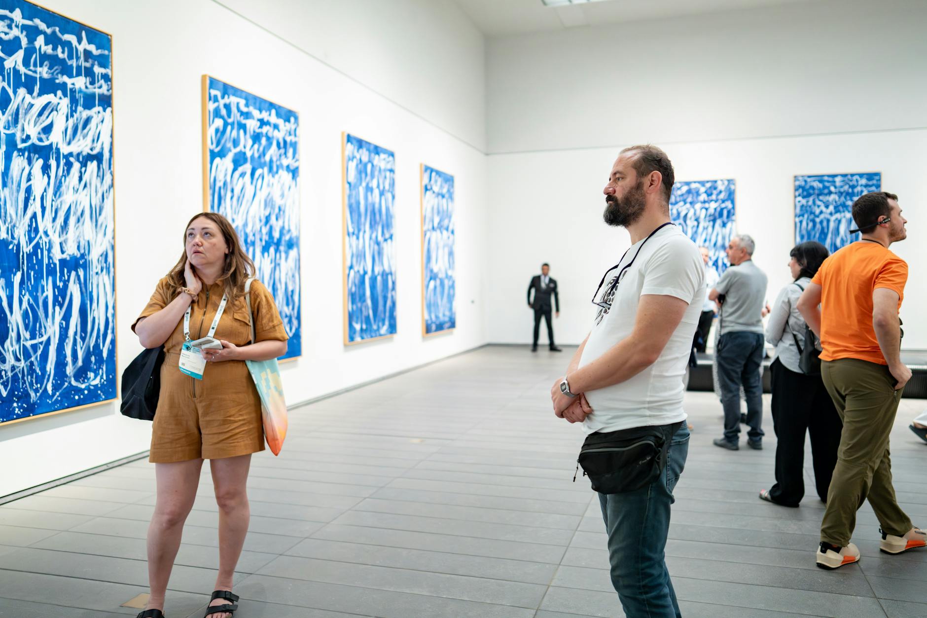 Indoor activities Edinburgh — visitors admiring paintings at the Scottish National Gallery