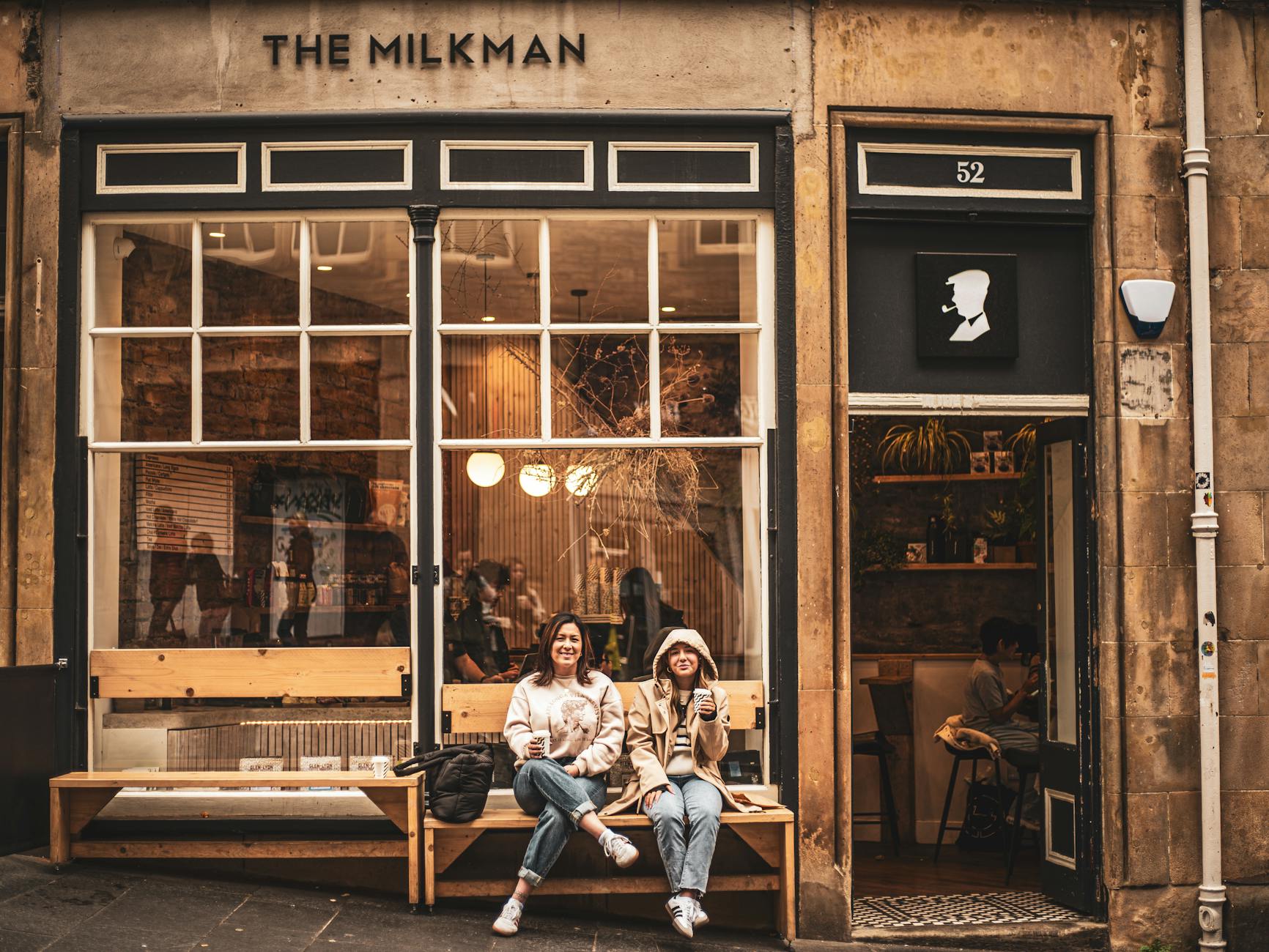 Indoor activities Edinburgh — a cosy café interior with coffee and pastries