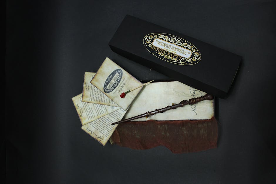 Wizard wand at Ollivanders style shop on Victoria Street Edinburgh