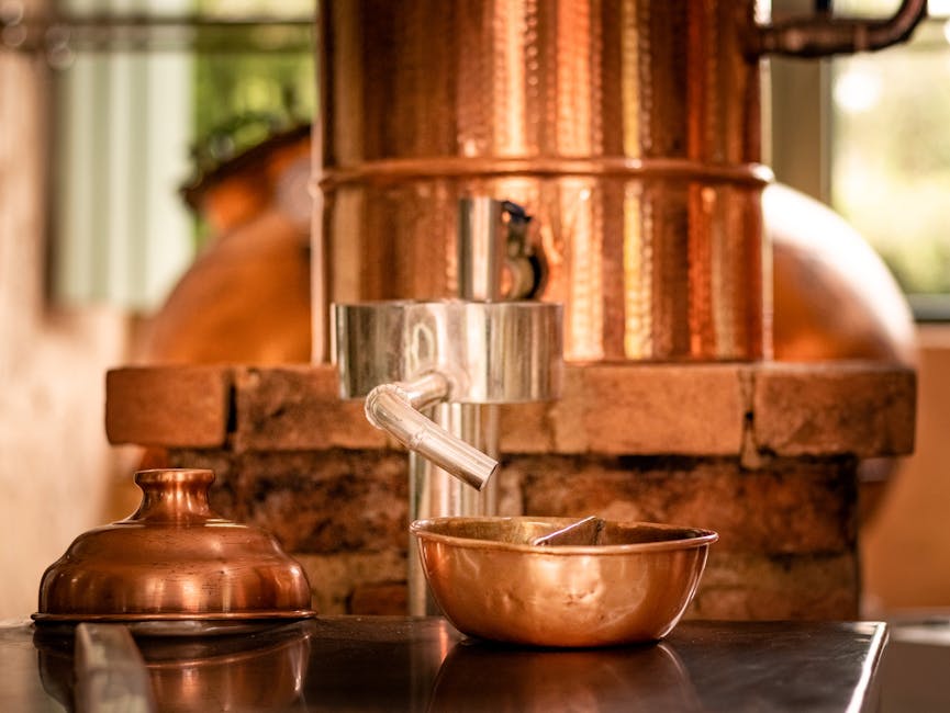 Copper distillery apparatus Edinburgh whisky tour