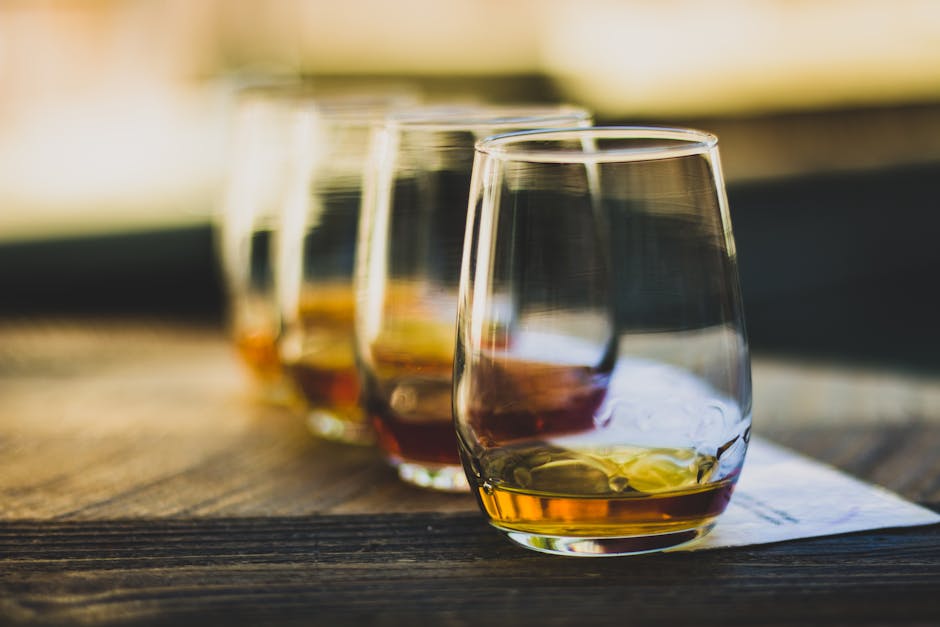 Whisky tasting glasses Edinburgh distillery tour experience