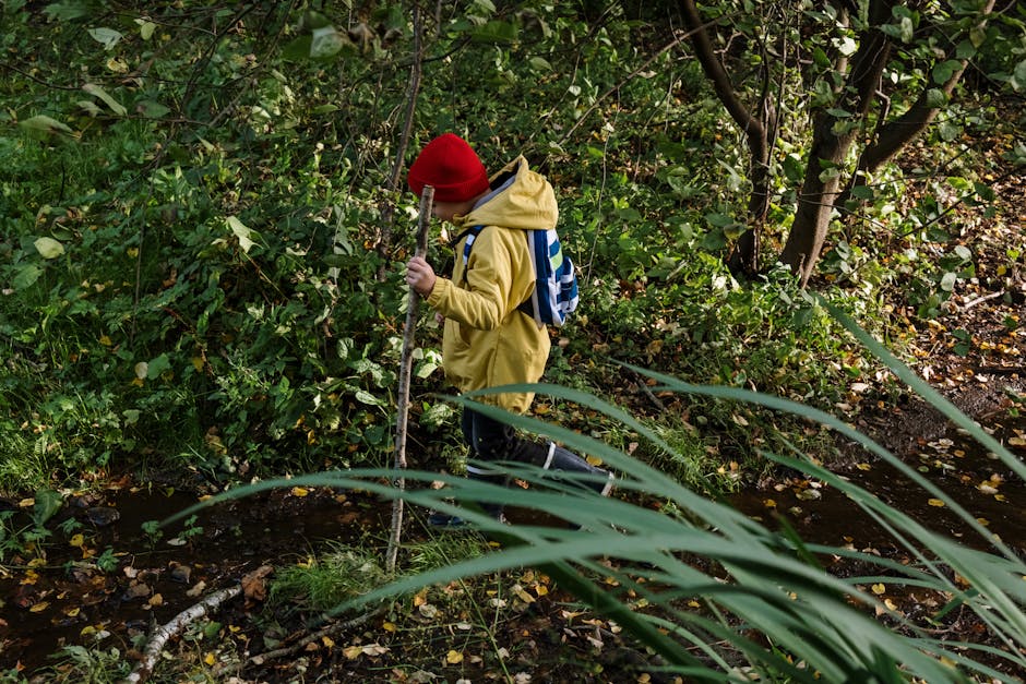 Kids on free nature walk in Edinburgh