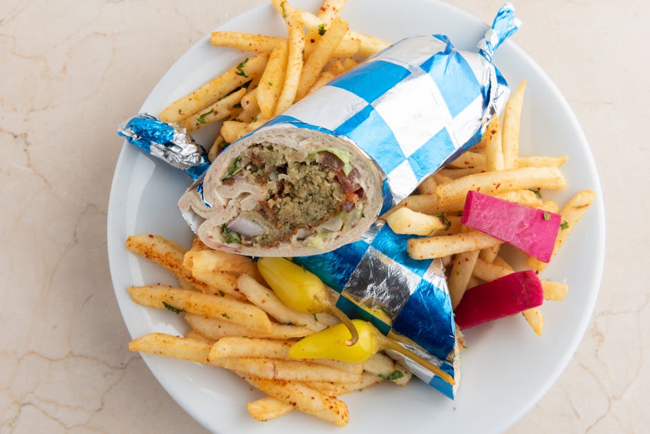 Cheap falafel wrap Edinburgh budget lunch
