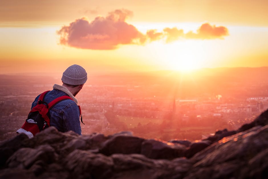 Edinburgh budget weekend Arthur's Seat sunset