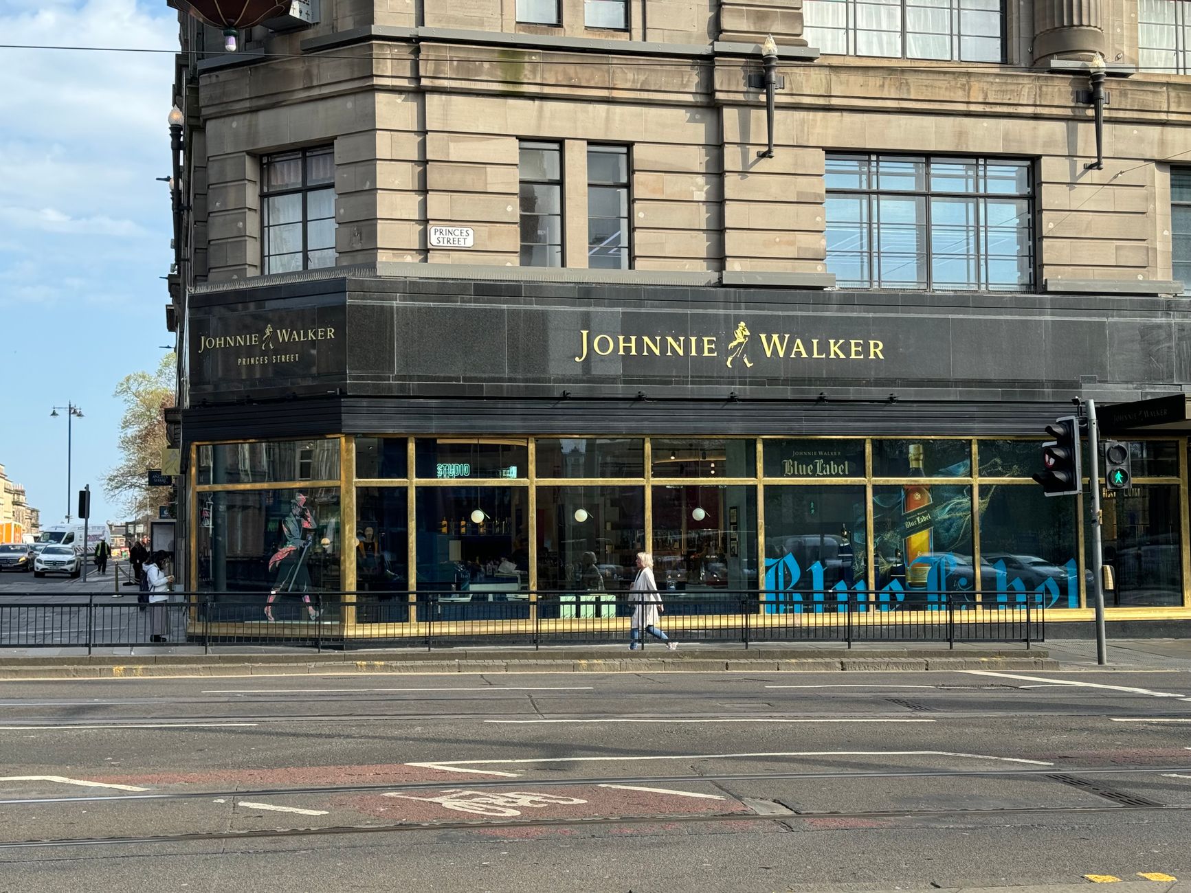 The Johnnie Walker store on Princes Street in Edinburgh
